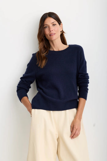 Sloane Cashmere Pullover - Navy
