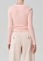 Drea Waffle Henley - Melon Creme
