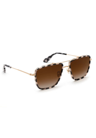 Vail Sunglasses - 18K Titanium + Harlequin