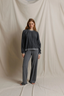 Oversized Ziggy Shrunken Sweatshirt - Dark Heather Grey