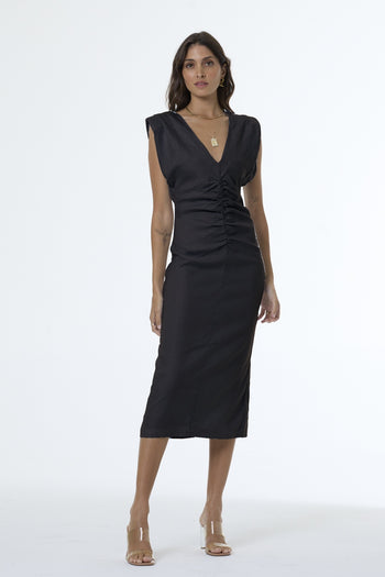Ismay Midi Dress - Black