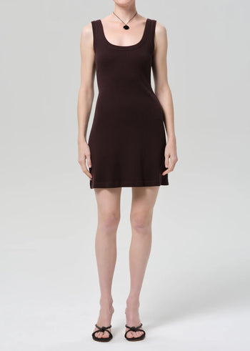 Faye Tank Dress - Chocolate
