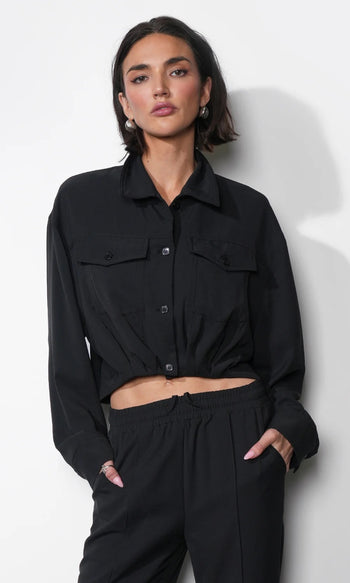Ina Button Up Cropped Shirt