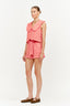 Coral Sleeveless Blouse