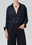 Kayla Shrunken Top - True Navy