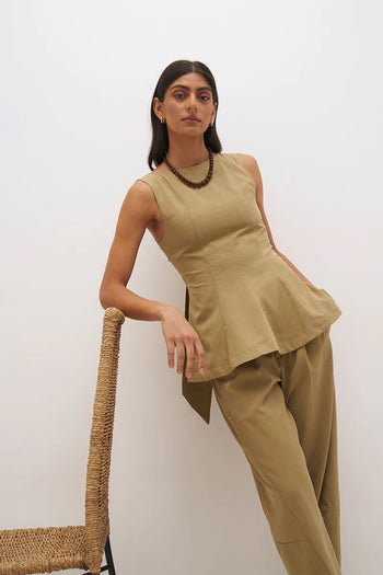 Alba Top - Soft Khaki