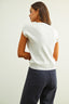 Knit Muscle Tee - White