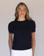 Gray S/S	Cashmere Tee - Black