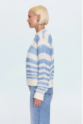 Moa Sweater - Blue Gradient Stripe