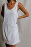 Skylar Japanese Jersey Sleeveless Dress - White