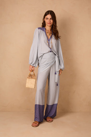 Tie Button Blouse