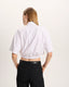 Heavyweight Jersey Cinched Waist Polo - White