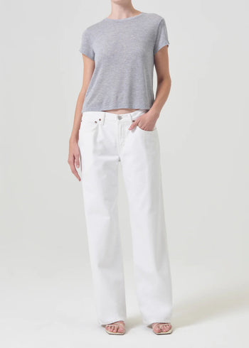 Adine Shrunken Tee - Grey Heather