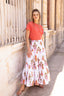 Tiered Maxi Skirt - Dilli Orange