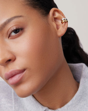 Sila Ear Cuffs Small Set - Two-Tone
