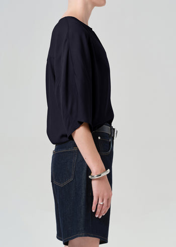 Franca Shirt in Portofino Twill - Navy