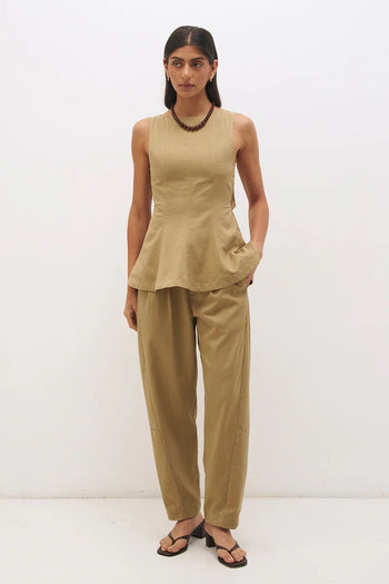 Alba Top - Soft Khaki