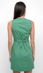 Siliani Button Front Cotton Mini Dress