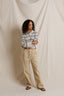 Ximena Sweater - Oatmeal Heather/Turbulence Stripe