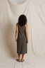 Edith Heavy Rib High-Neck Dress - Dark Olive