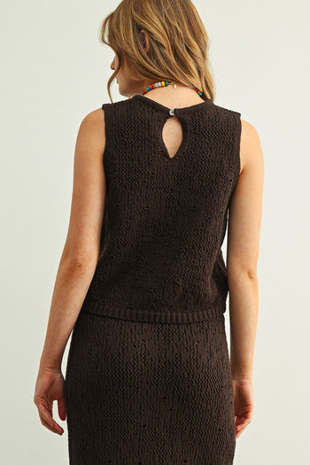 Knit Tank - Brown