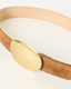 Myra Suede Belt - Bronze Brass