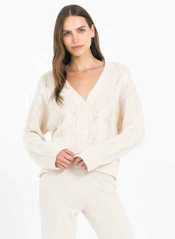 Aster Cashmere Cable Cardigan