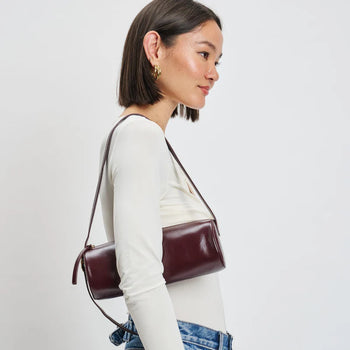Mila Shoulder Bag - Wine