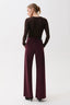 Penny High Rise Wide Leg - Claret
