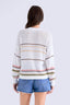 Eva Crewneck Sweater - Light Tumeric Stripe