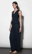 Lacey Pintuck Sleeveless Top - Navy