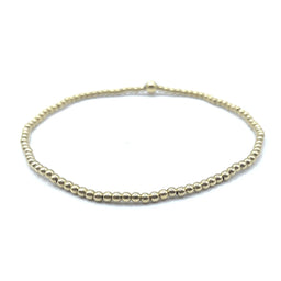 2mm Gold Karma Bracelet (single 4mm)