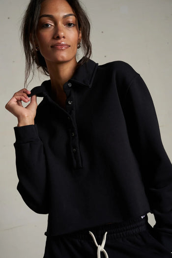 Vinny Fleece Sweatshirt - True Black