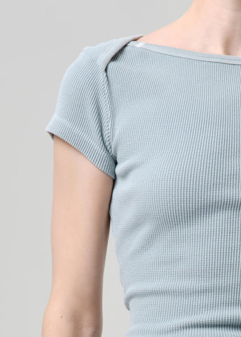 Baby Waffle Tee - Sea Glass
