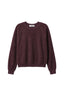 Ziggy - Inside Out Fleece Shrunken Crew - Cherry Lacquer