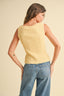 Ribbed Tank - Custard