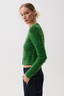 Yara Alpaca Blend	Shrunken Cardigan - Vivid Moss