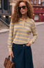Dora Sweater - Yellow Stripe