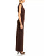 Say Less Ruched Midi Dress - Chocolate