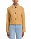 Suede Waist Jacket - Camel