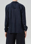 Kayla Shrunken Top - True Navy