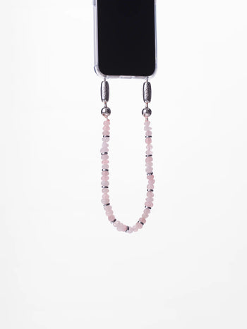 Linked Gemstone Wristlet - Rose Quartz