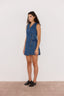 Nora Denim Wrap Mini Dress