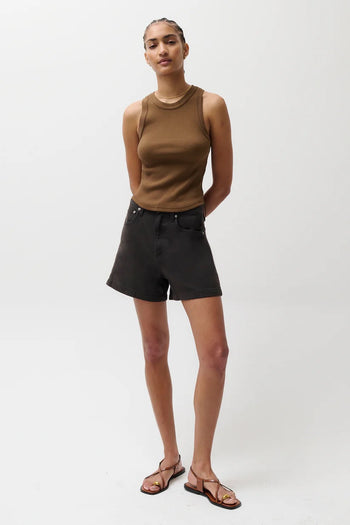 Kimora High Rise A-Line Short - Black