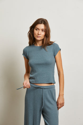 Mindy Brushed Waffle Top