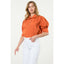 Puff Sleeve Collard Blouse