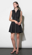 Sydney Topstitch Flare Mini Dress