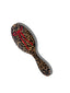 Hand-Painted Leopard Bow Hair Brush