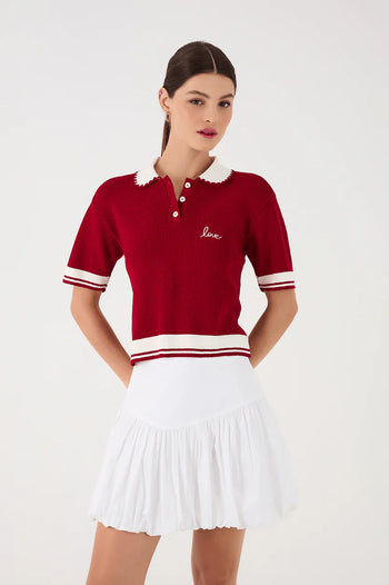 Embroidered Knit Polo