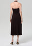 Mila Halter Dress - Chocolate